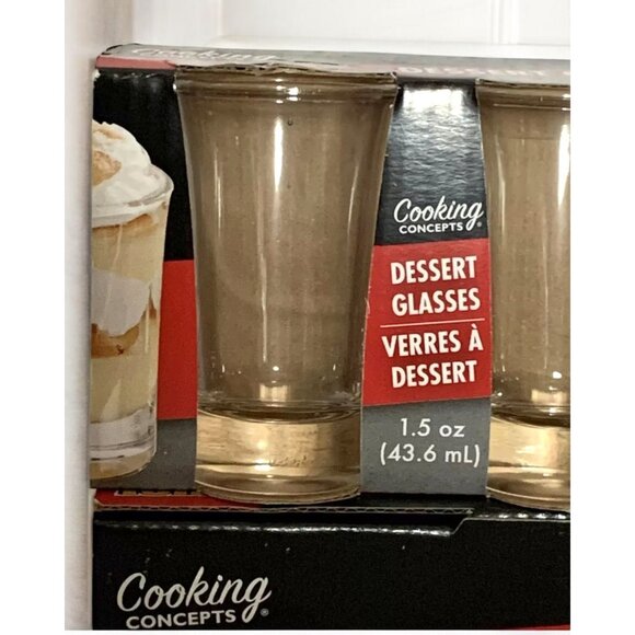 Cooking Concepts Dessert Glasses 1.5 Oz Set Of 3 Bonus Extra Glass Included - Picture 5 of 6